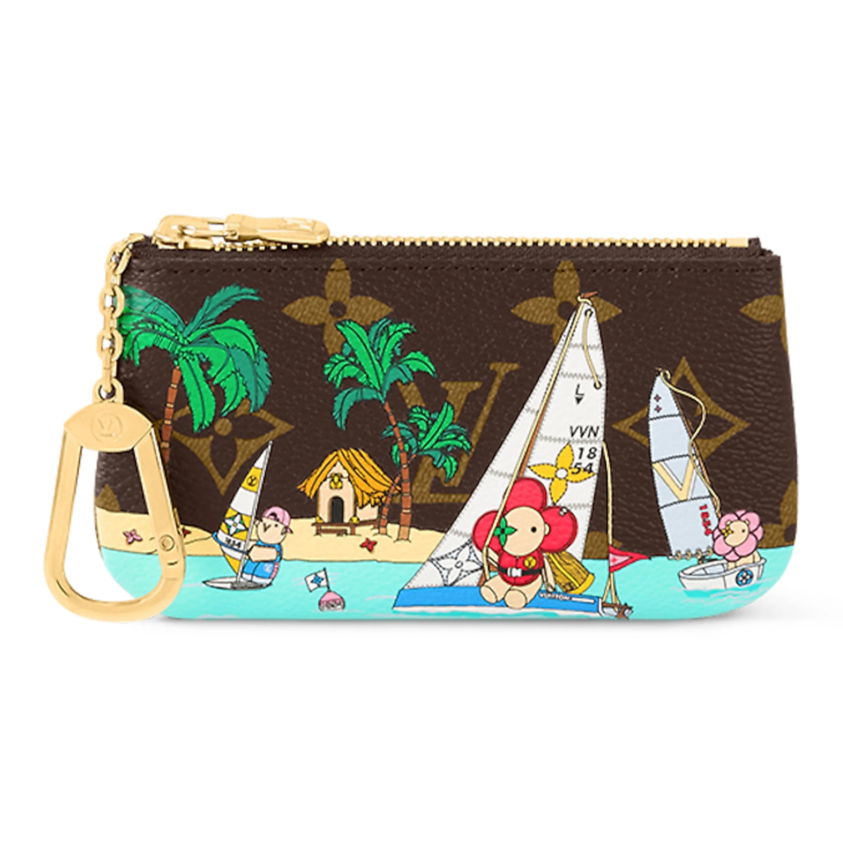 LOUIS VUITTON Key Pouch Dragon Fruit Pink