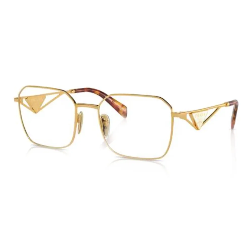 PRADA Металл Нерегулярная форма Оправы для очков Мужской Золотой