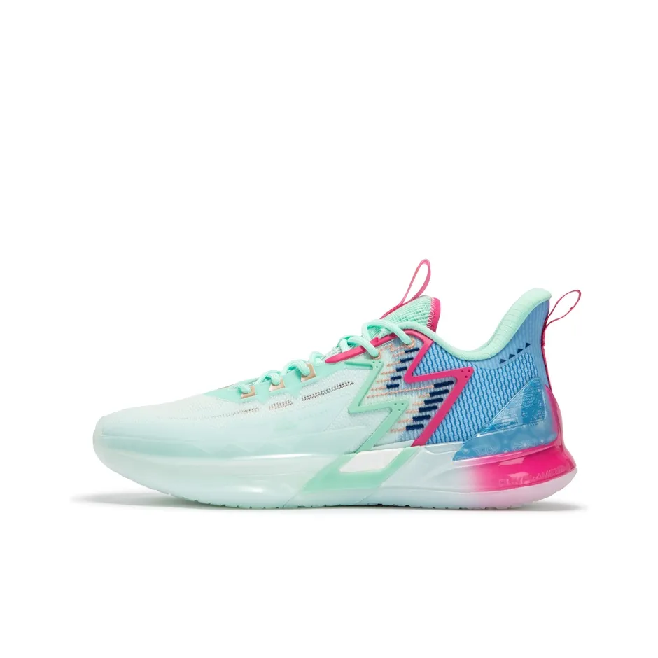 361° BIG3 4.0 PRO Anti Slip And Wear Resistant Rebound Cushioning Low Top Basketball Shoes Men's Blue