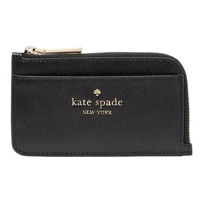 Kate Spade Leather Coin Purse, Card Holder Regular Women's Black