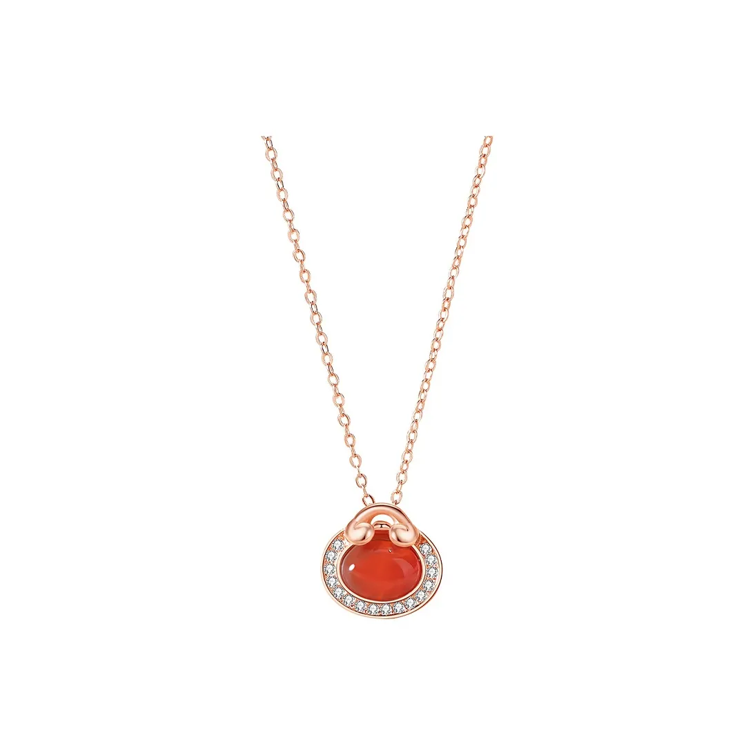 Asia Star S925 Silver Onyx Necklaces Women's