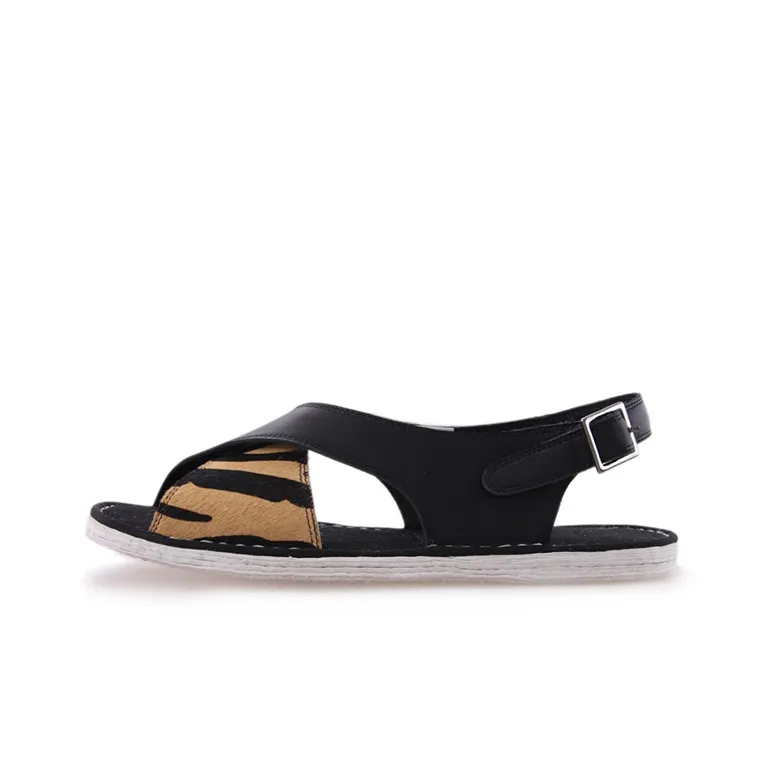 Neiliansheng Ходьба Into The Future One Strap Sandals Женские Черный узор