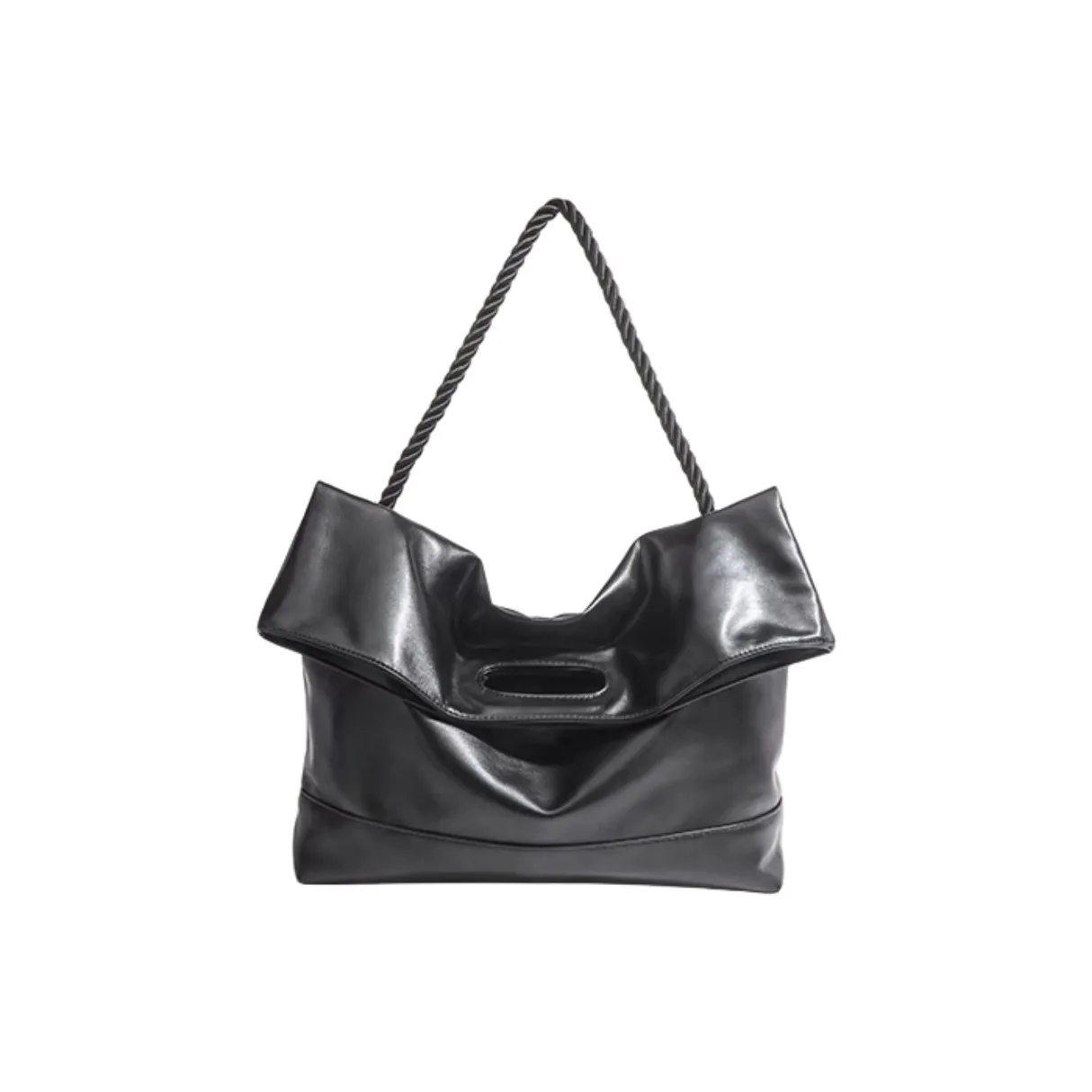 NOMK ПУ (полиуретан) Тоут Сумка Сумка для покупок Сумка через плечо Сумка на плечо Большая женская Черная Коричневая