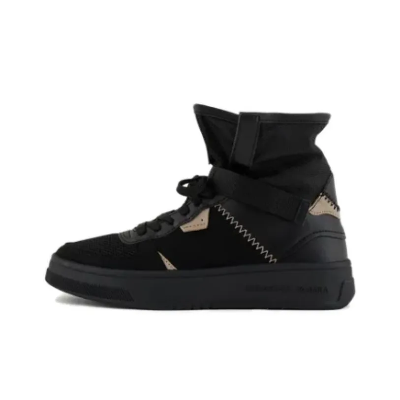 ARMANI EXCHANGE Высокие Кроссовки для скейтбординга Женские Черные