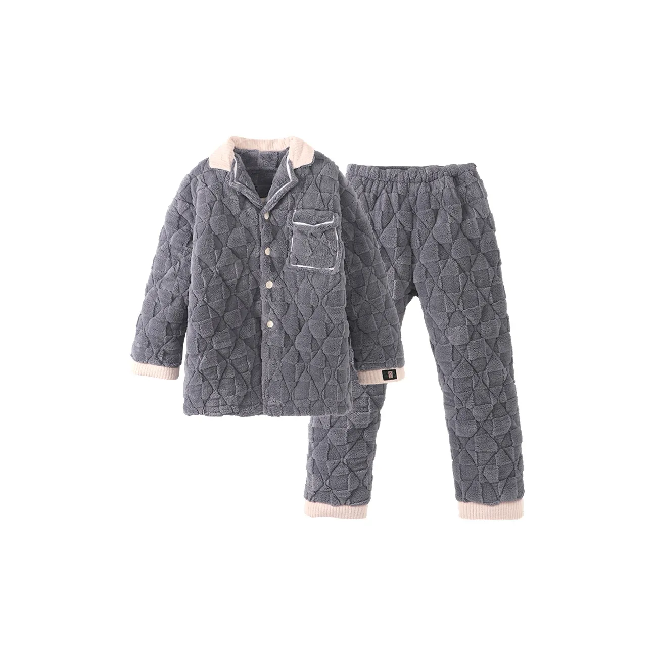 Chun Xi Home Suit Men's White Gray