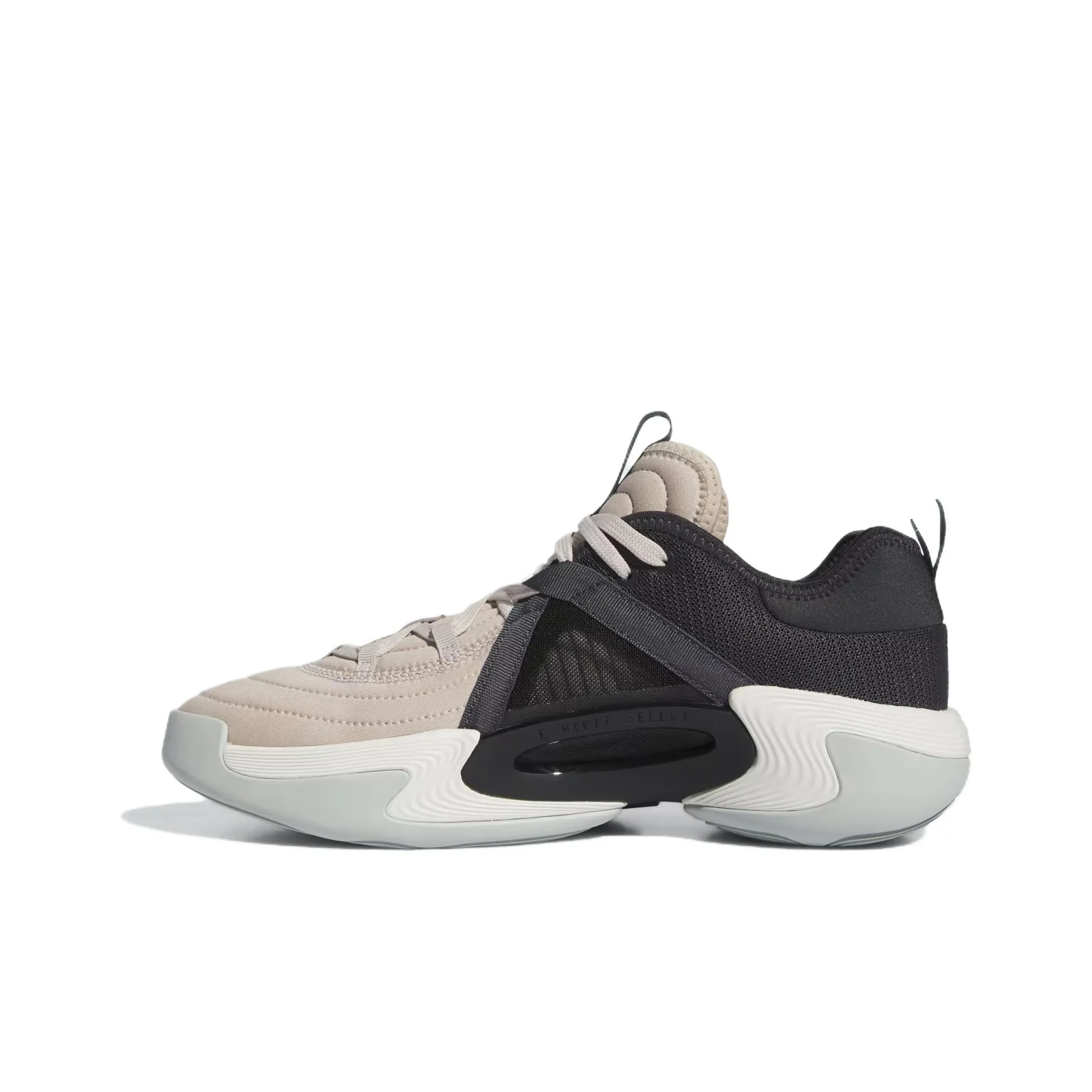 Adidas Exhibit Select Износостойкий и Легкий Низкий Топ Баскетбольные Кроссовки Унисекс Бежевый