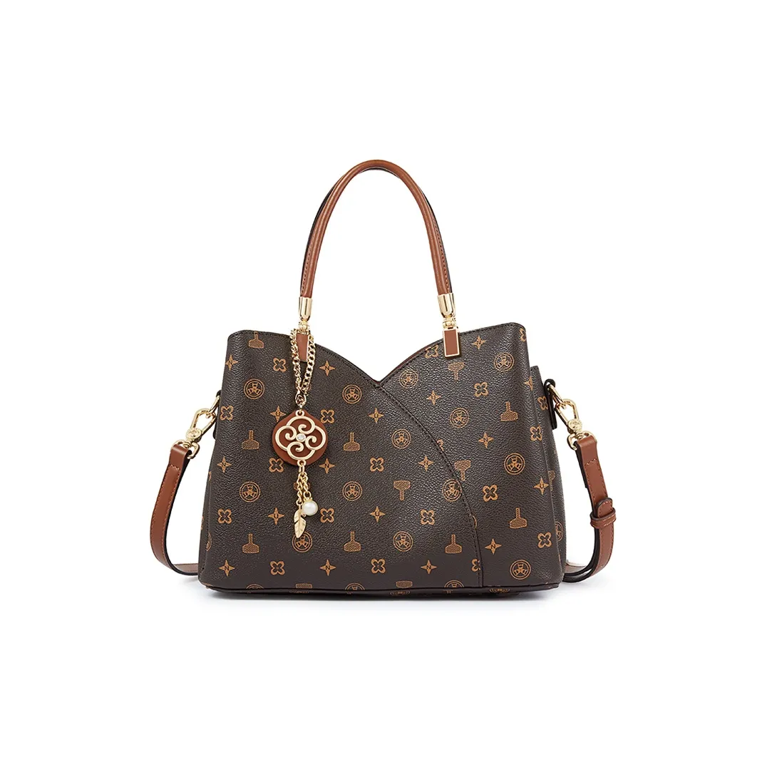 TUCANO ПВХ Mom Сумка Монограмма Сумка Средний Женские Кофе