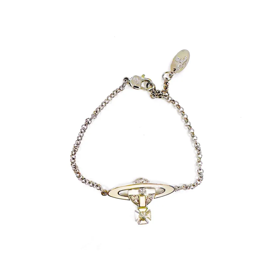 Vivienne Westwood Brass Bracelets Женские Серебряные Бежевые