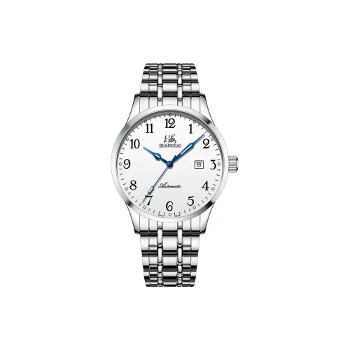 Шанхай Автоматический Механический Movement Мужские National Часы 41mm*41mm*12mm Белый