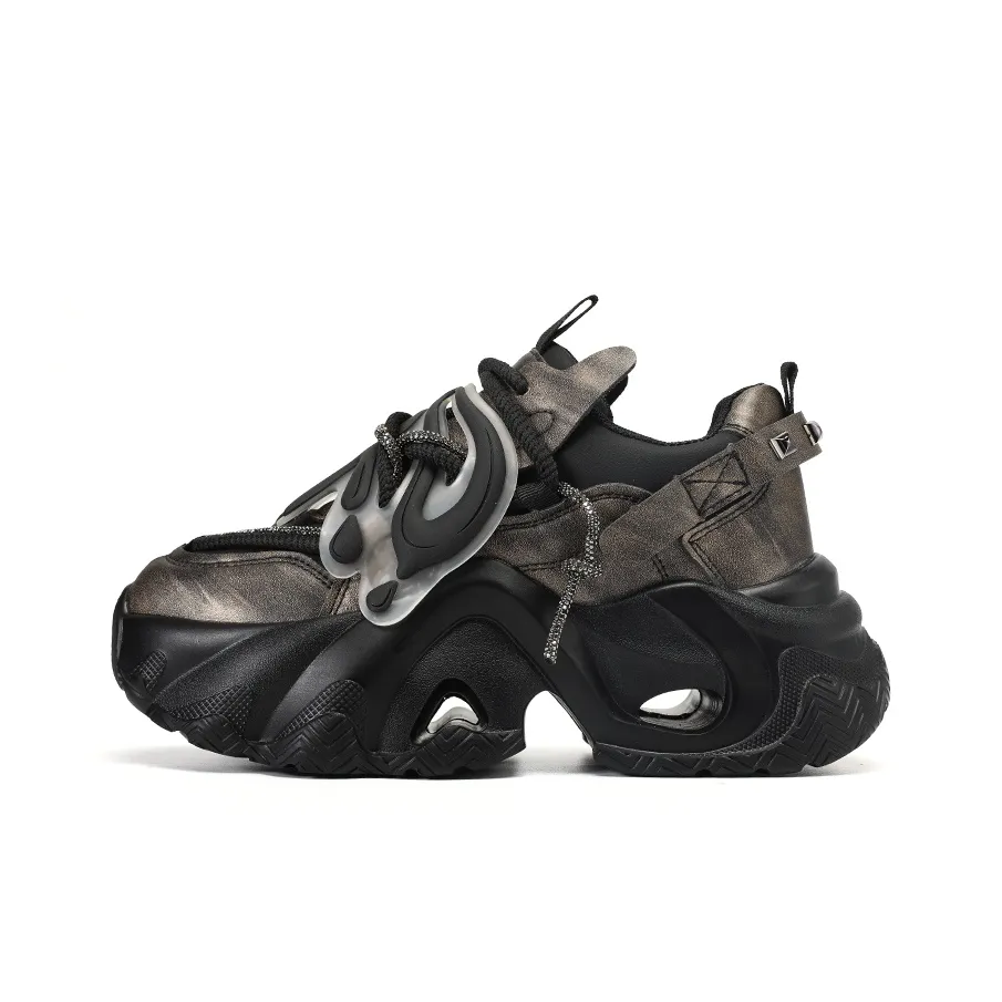 ORD Cushioning, Slip Resistant, Abrasion Resistant, Height Increasing Low Top Chunky Sneakers Women's