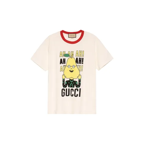 GUCCI Бежевый Унисекс Футболка
