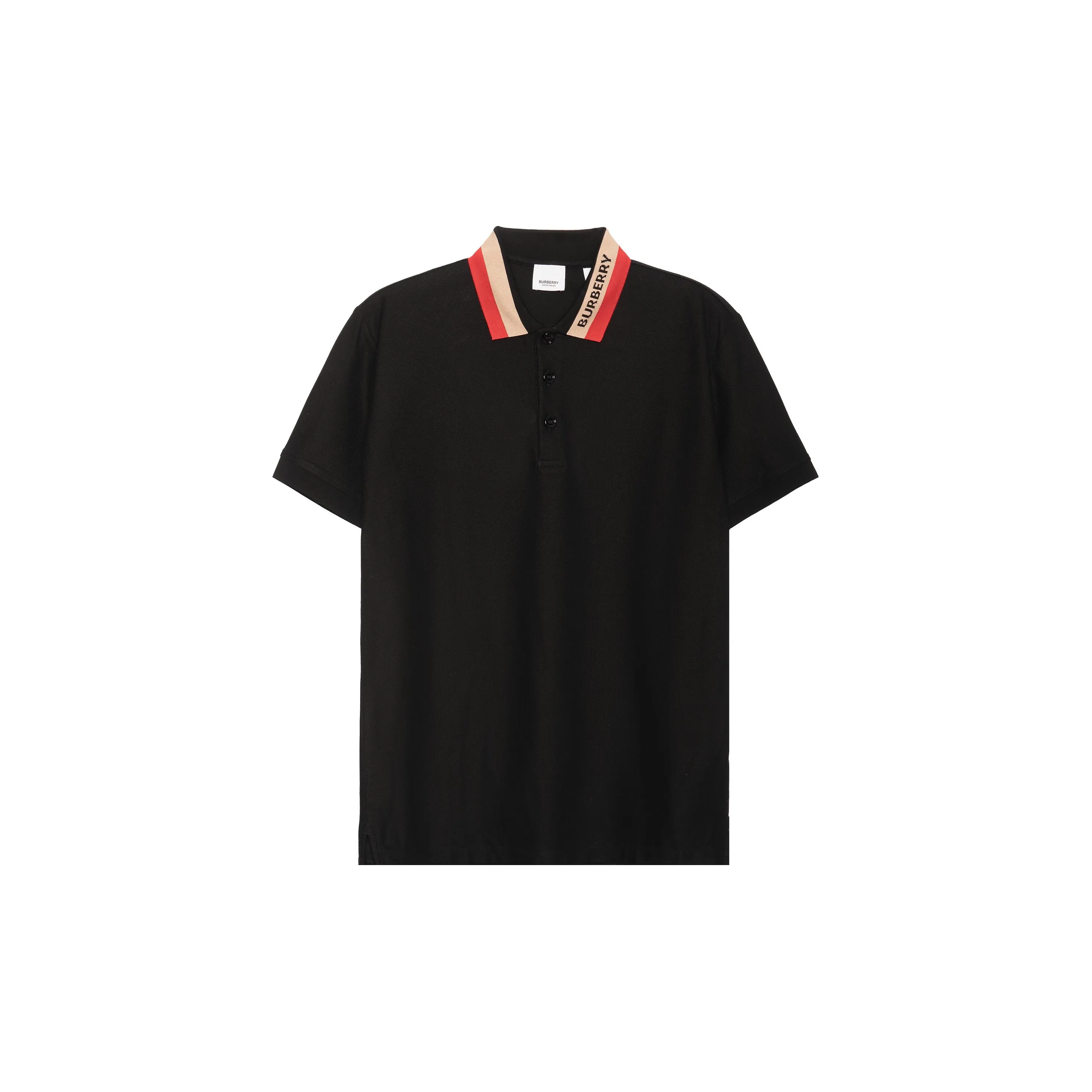 Burberry Logo Detail Cotton Piqué Polo Shirt
