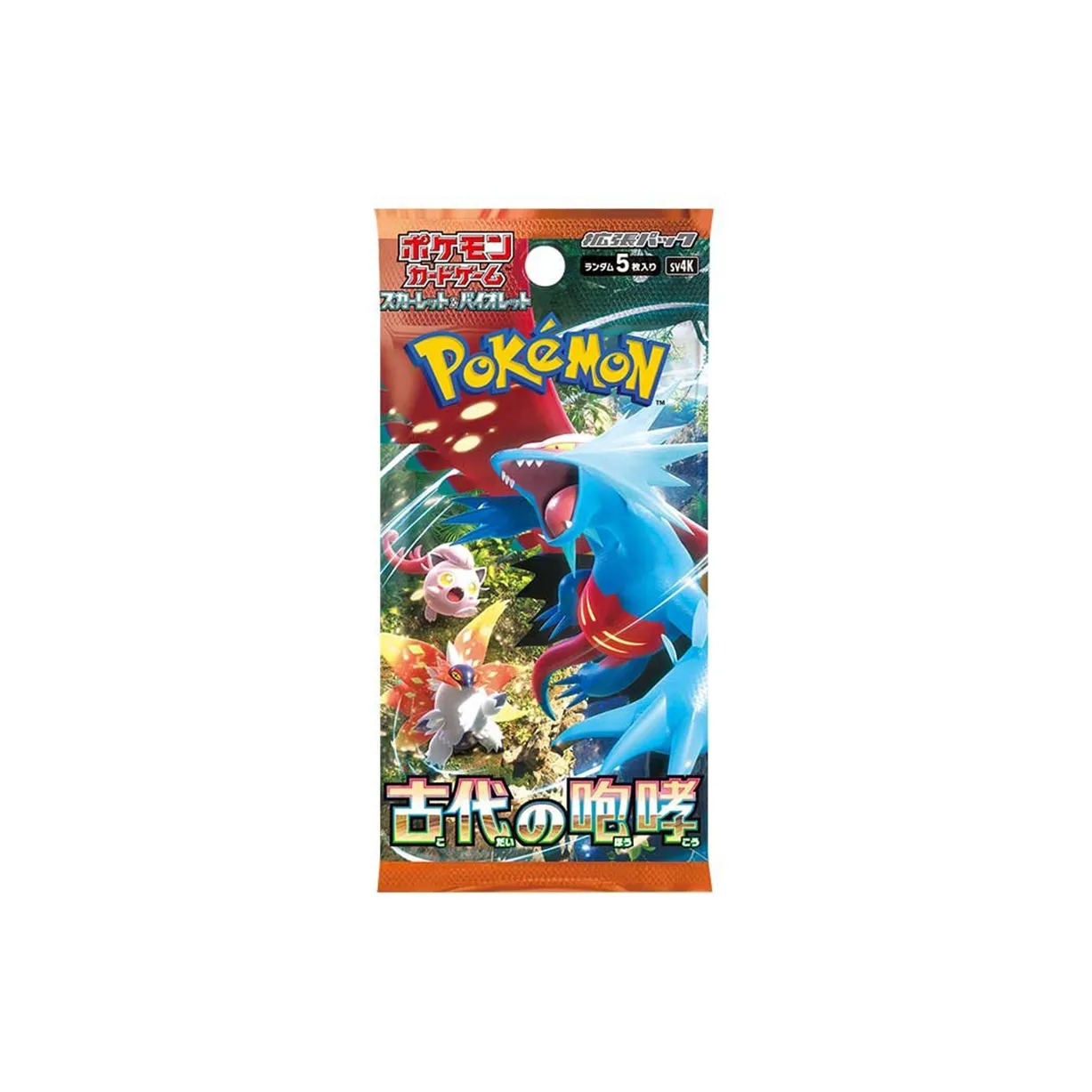 POKEMON Japan Version, Vermilion Purple SV4K Ancient Roar Refill Pack Battle Cards 1 Box