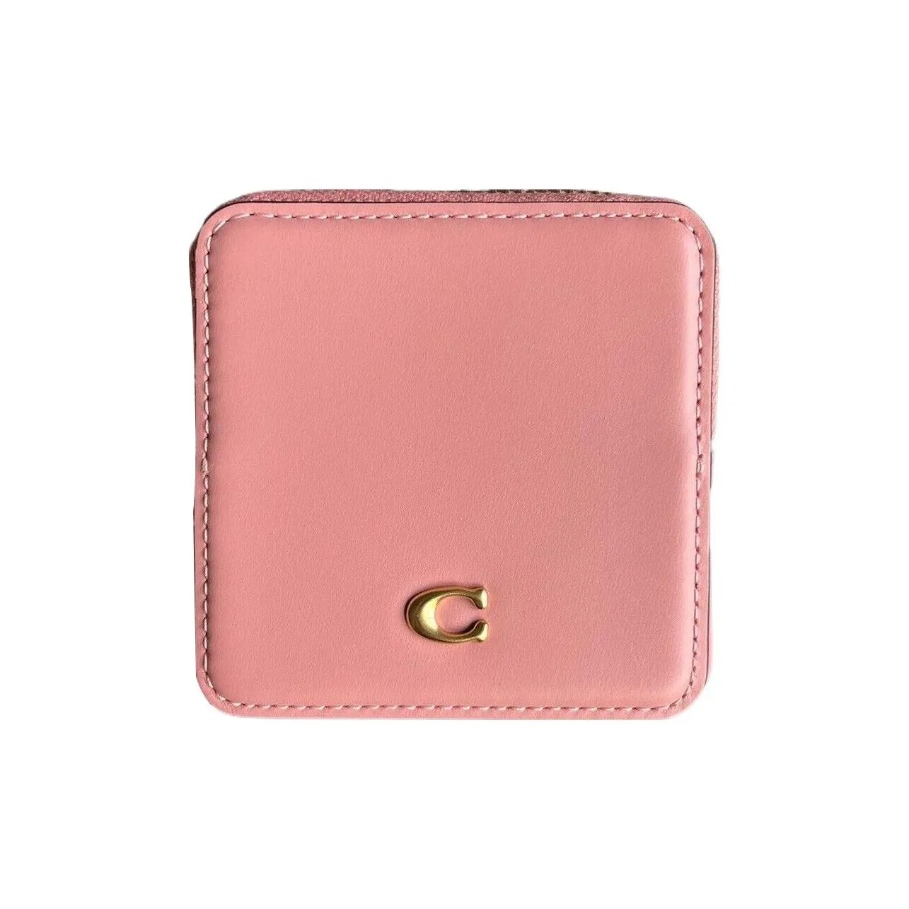 COACH Leather Wallet Coin Purse Women's Pink