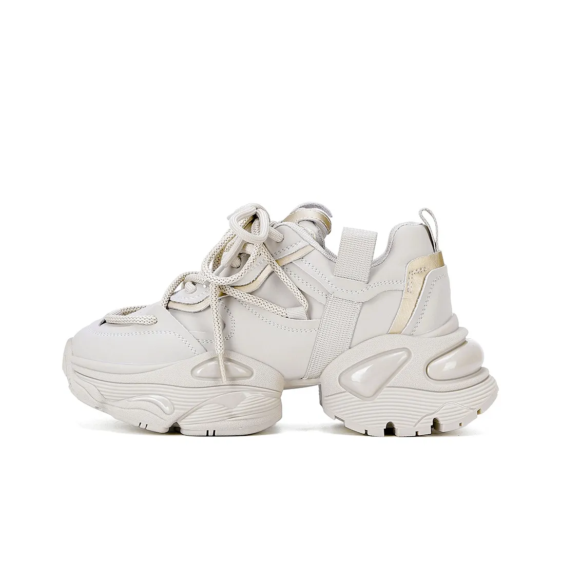 VEDULLAR MID Топ Толстая подошва Кроссовки Женские Каблук 7 см