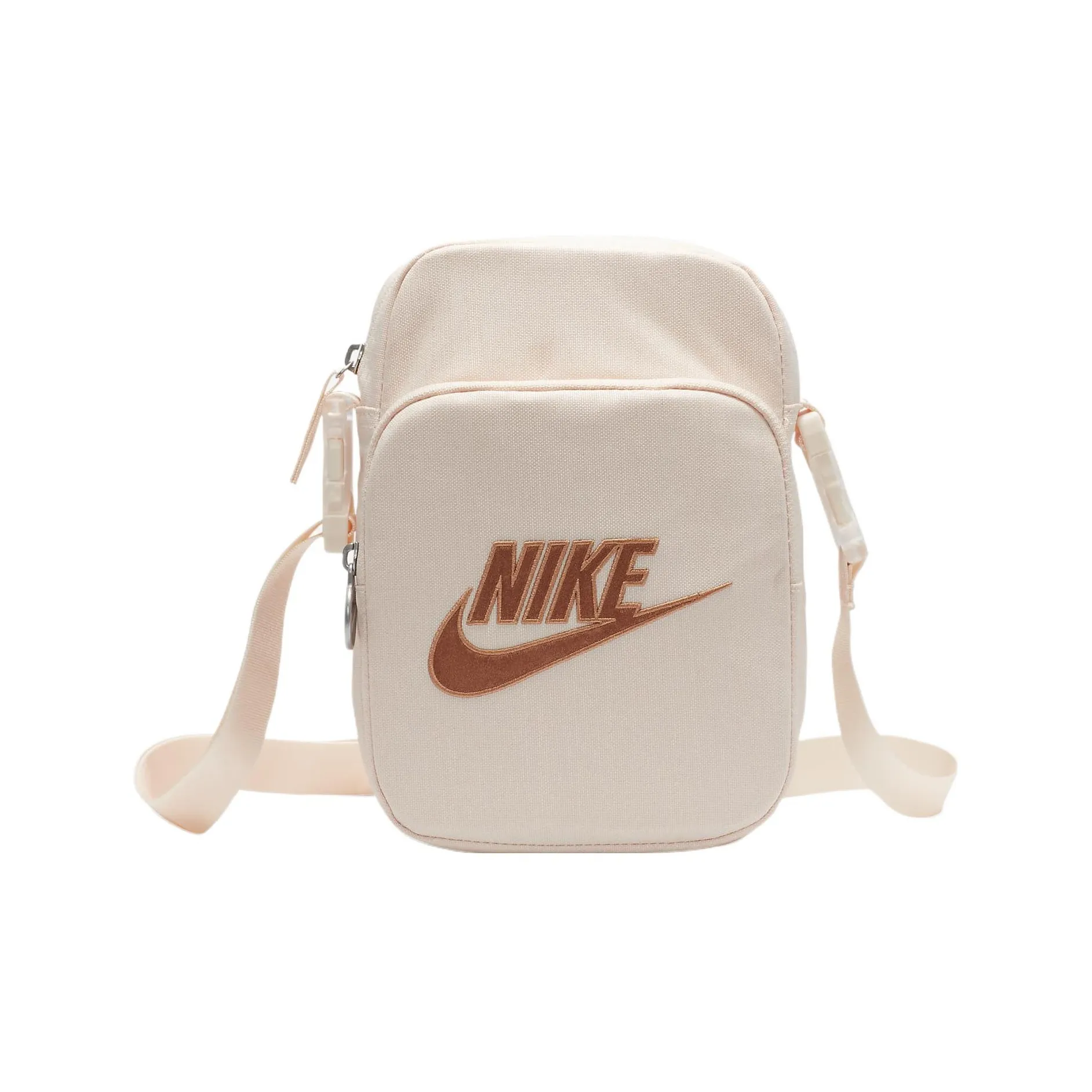 Nike Polyester Shoulder Bag Crossbody Bag Regular Unisex Guava Ice Spelled Amber Brown
