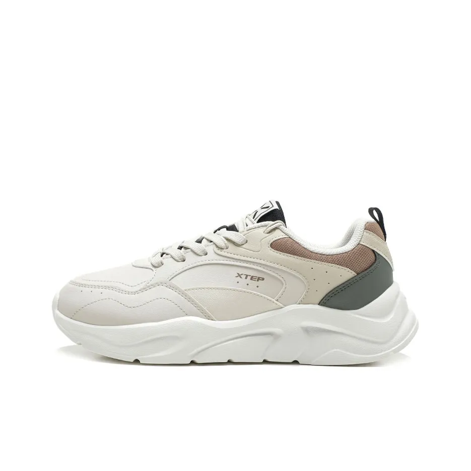 XTEP Амортизация Износостойкий Низкий Топ Casual Мужской Белый