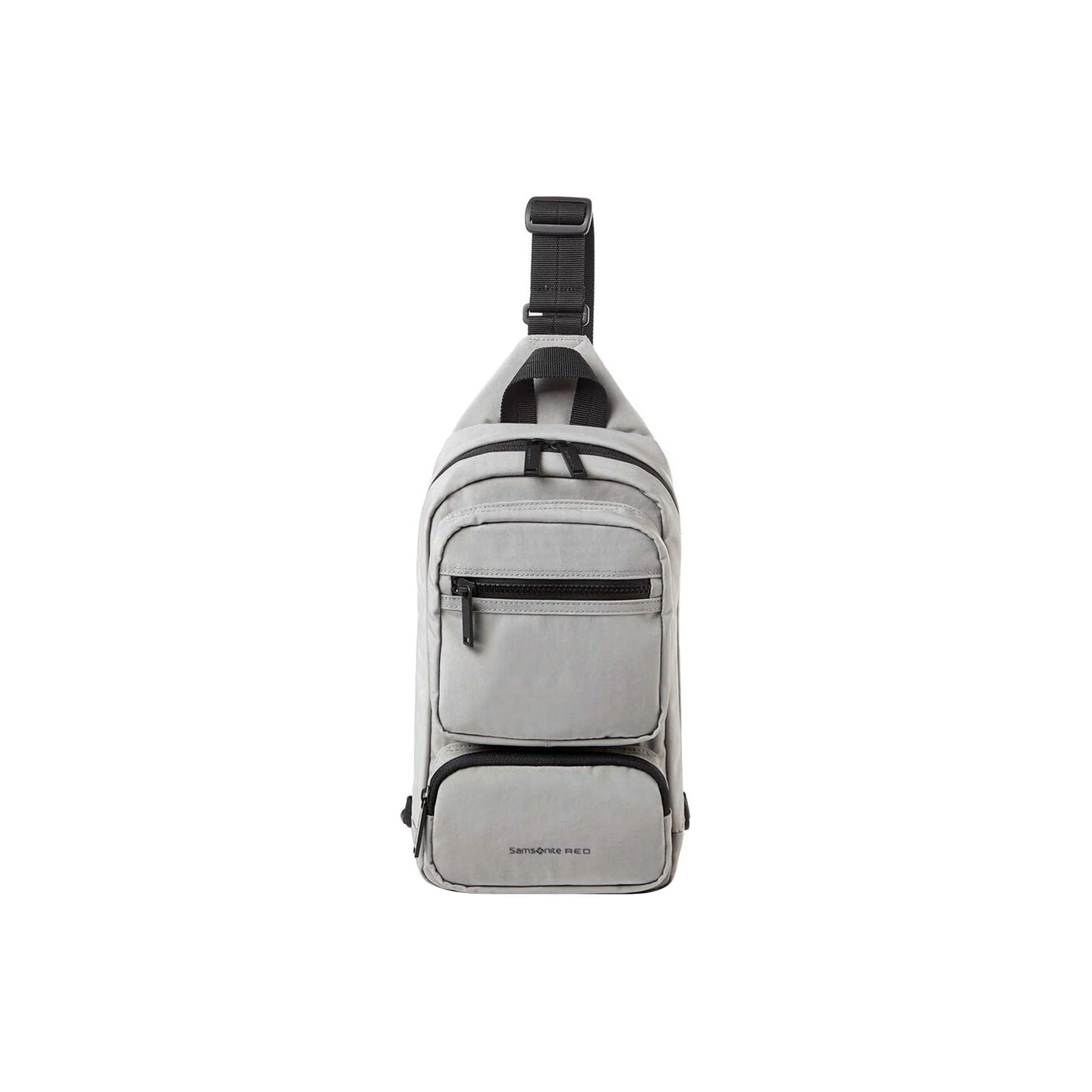 SAMSONITE MARSTON Nylon One Shoulder Crossbody Fanny Pack Sling Bags Men's Gray