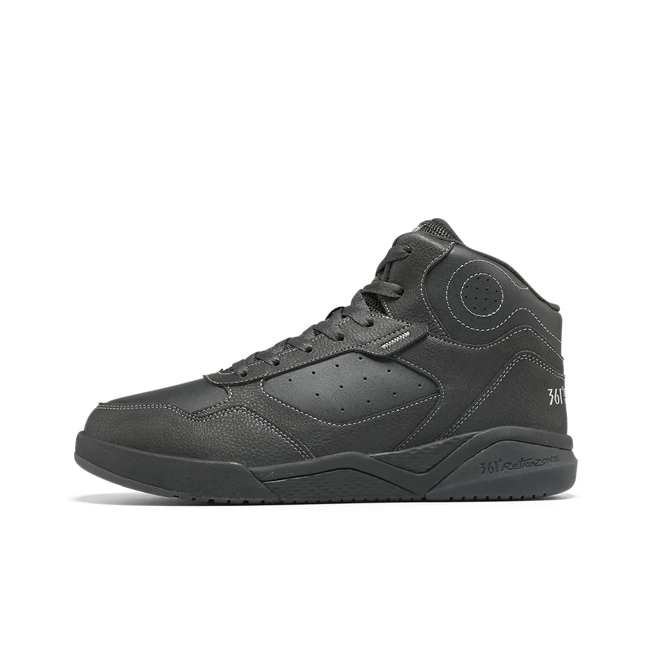 361° Winter Syndrome Anti Slip Wear Resistant High Top Skateboard Shoes Men's Black Gray