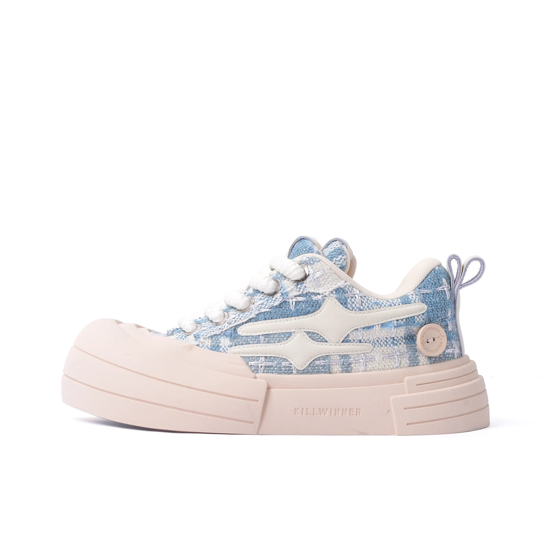 KILLWINNER 'Smile Life' Collection Abrasion Resistant Low Top Skateboard Shoes Unisex Blue