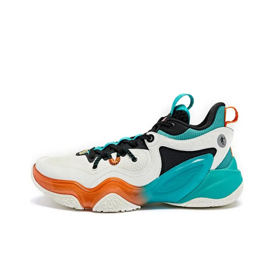 QIAODAN Halberd 6 Команда Амортизация Износостойкие Низкие Баскетбольные Кроссовки Мужские Керамическая Эмаль Зеленый