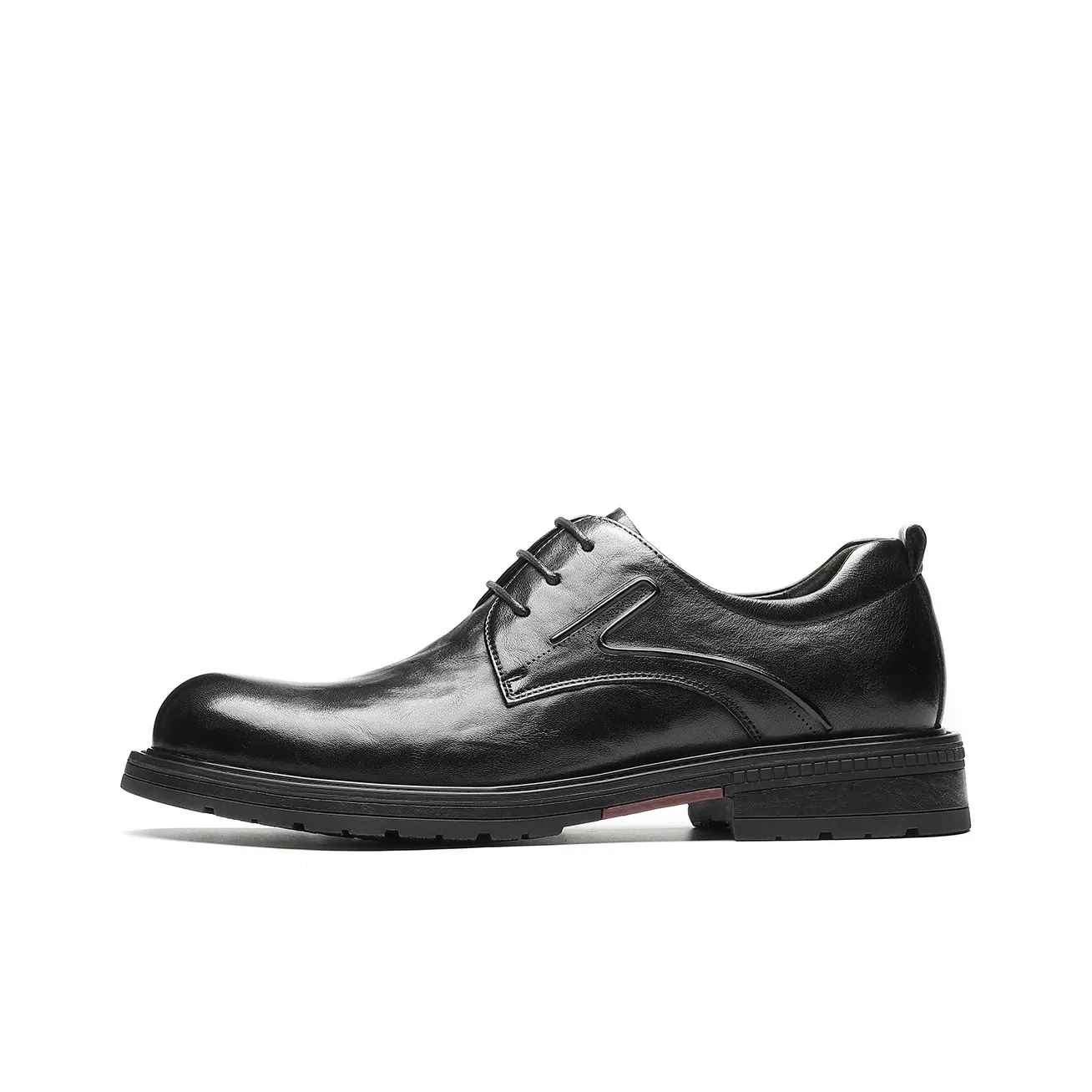 15 MINS Casual Leather Shoes Men's Low Top Black/Brown
