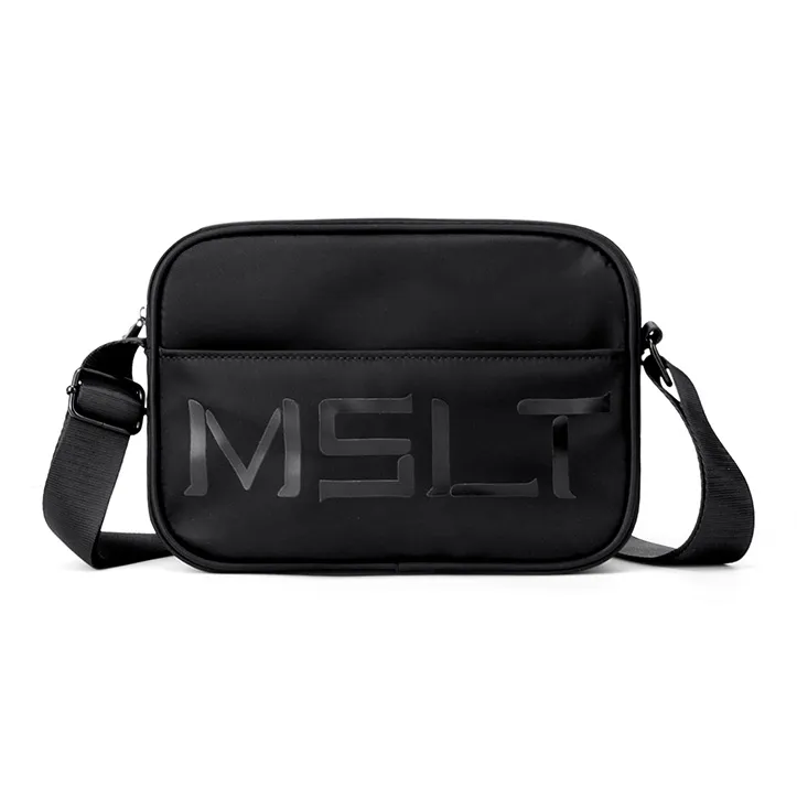 MashaLanti Холст Сумка через плечо Мужская Черная Оранжевая Зеленая