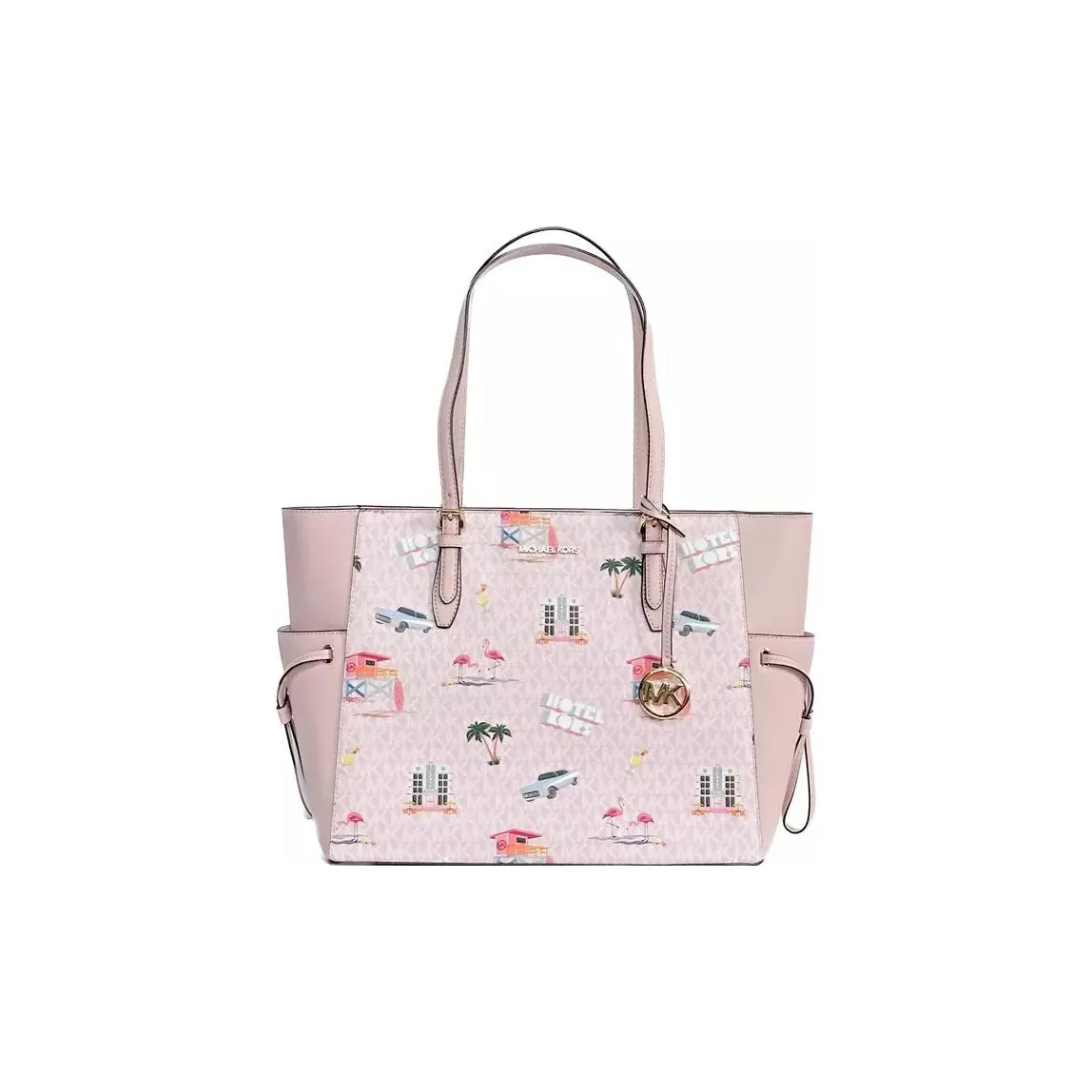 MICHAEL KORS PVC Tote Bag, Shopping Bag, Shoulder Bag, Handbag Tubas Women's Pink