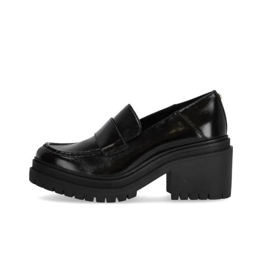 MICHAEL KORS Round Toe Block Heel Loafers Women's