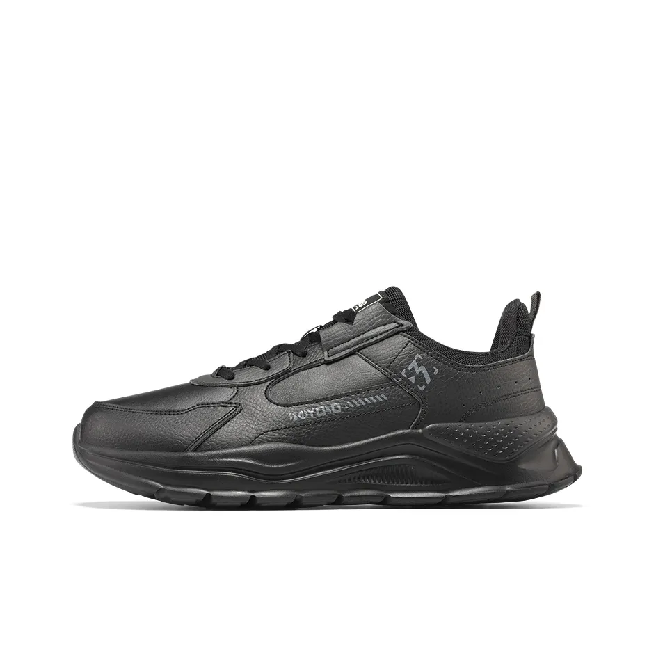 361° Warm Low Top Casual Shoes Men's Black Gray Color
