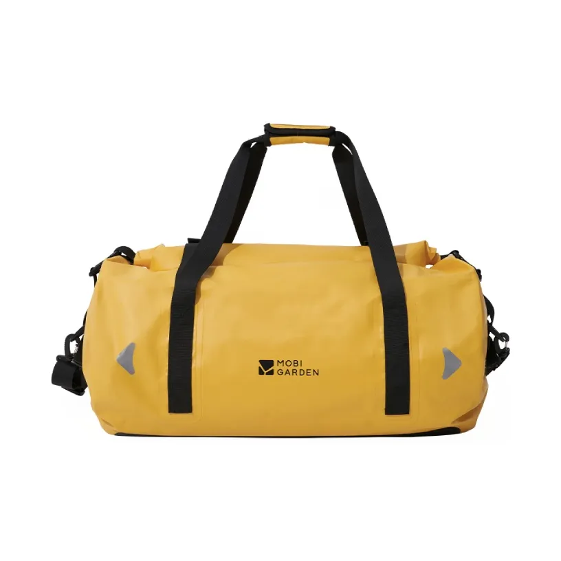 MOBI GARDEN ПВХ Поливинилхлорид с Полиэстер Мотоцикл CAMEL Сумка Мешок для хранения Дорожная сумка Унисекс Золотой Лист Желтый