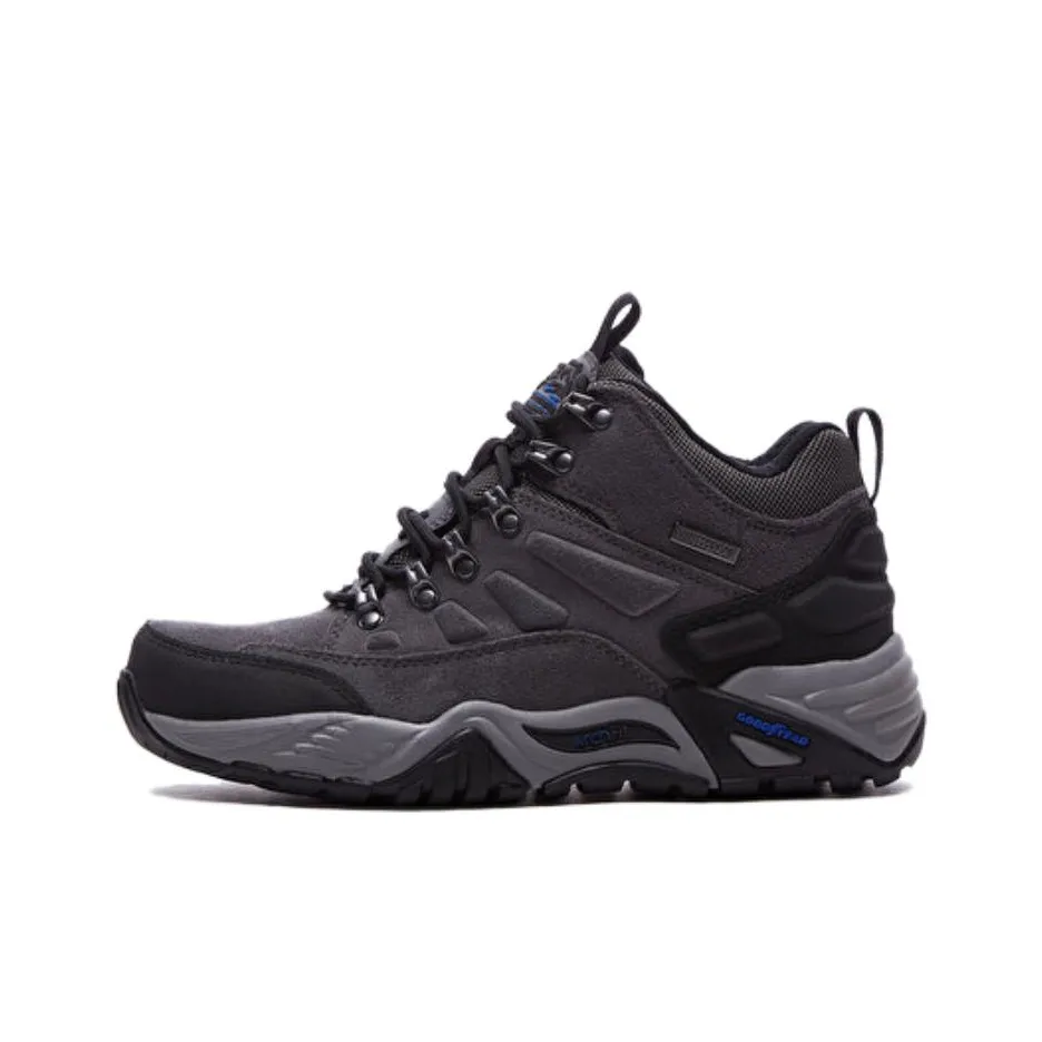 Skechers ARCH FIT RECON Mid Top Hiking Shoes Men's Gray