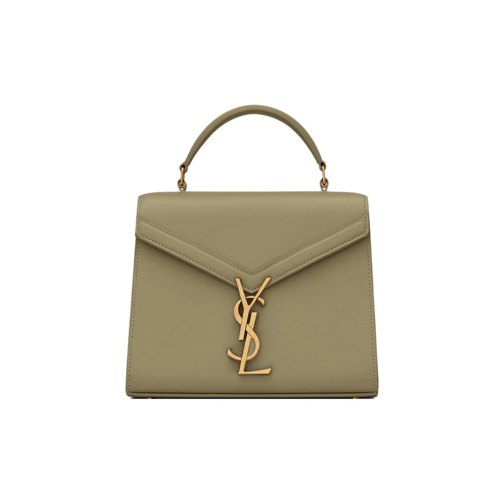 SAINT LAURENT Calfskin Shoulder Bag, Crossbody Bag, Handbag Mini Women's Earth Green