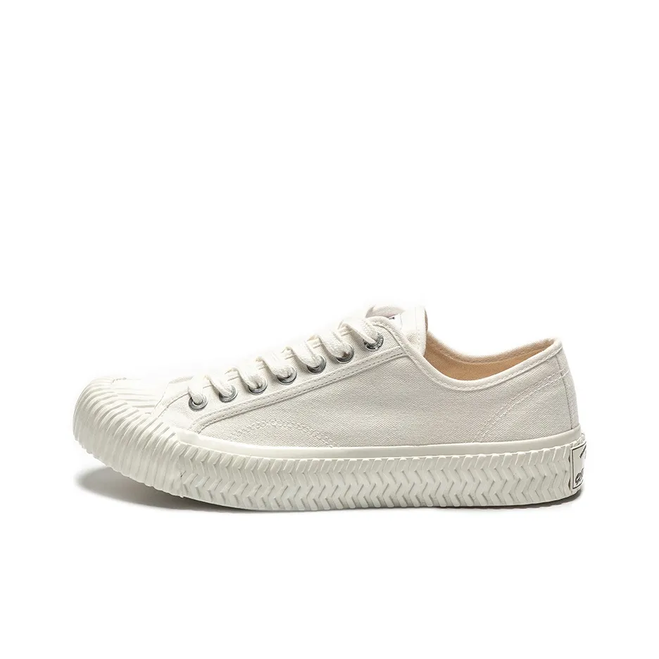 EXCELSIOR Slip-resistant Breathable Lightweight Height-increasing Low-Top Canvas Shoes Unisex Steam White