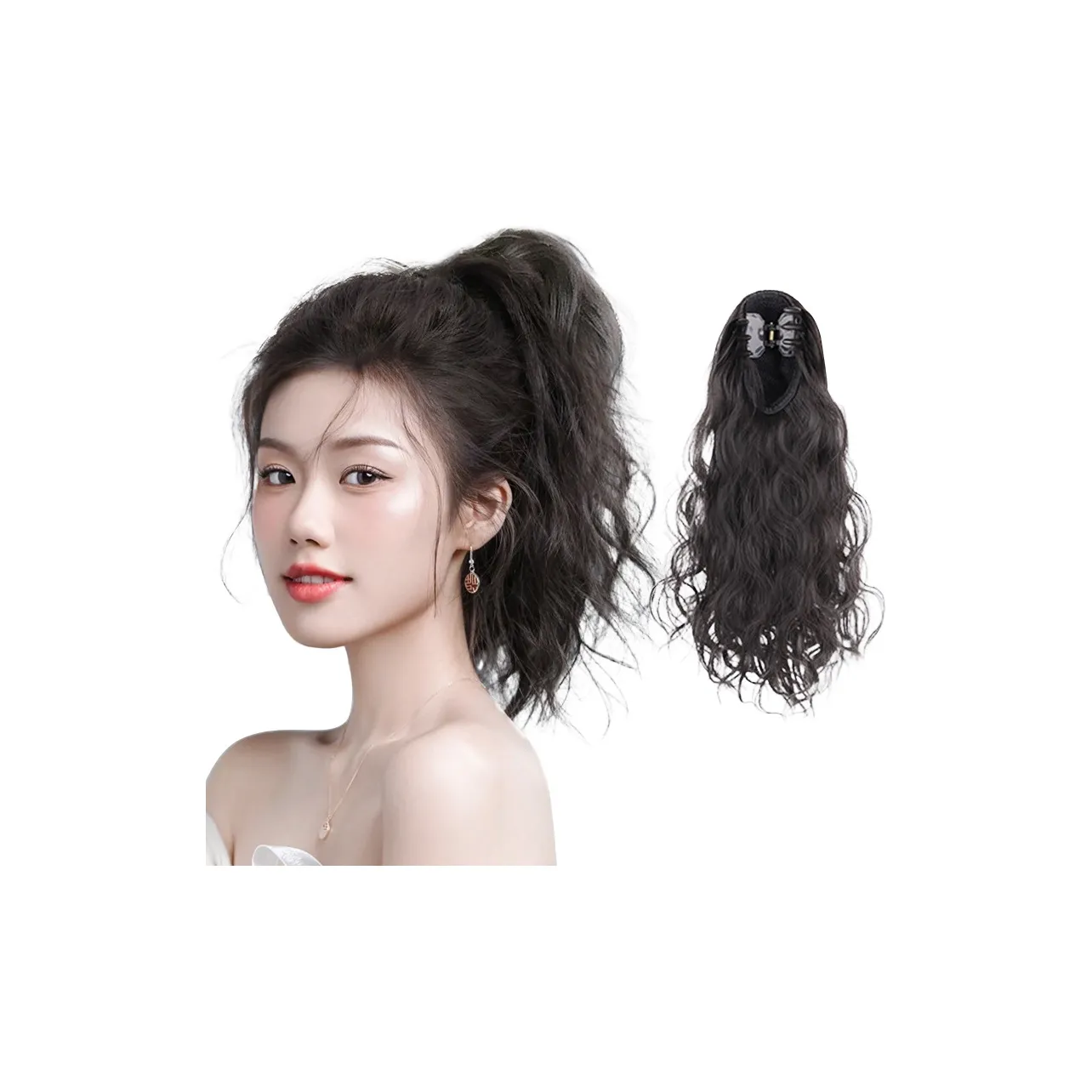 YOSEE Перука Корейская Заколка-краб для Пончо Кудрявый Сладкий MISS Корректирующий Анти-Аджинг