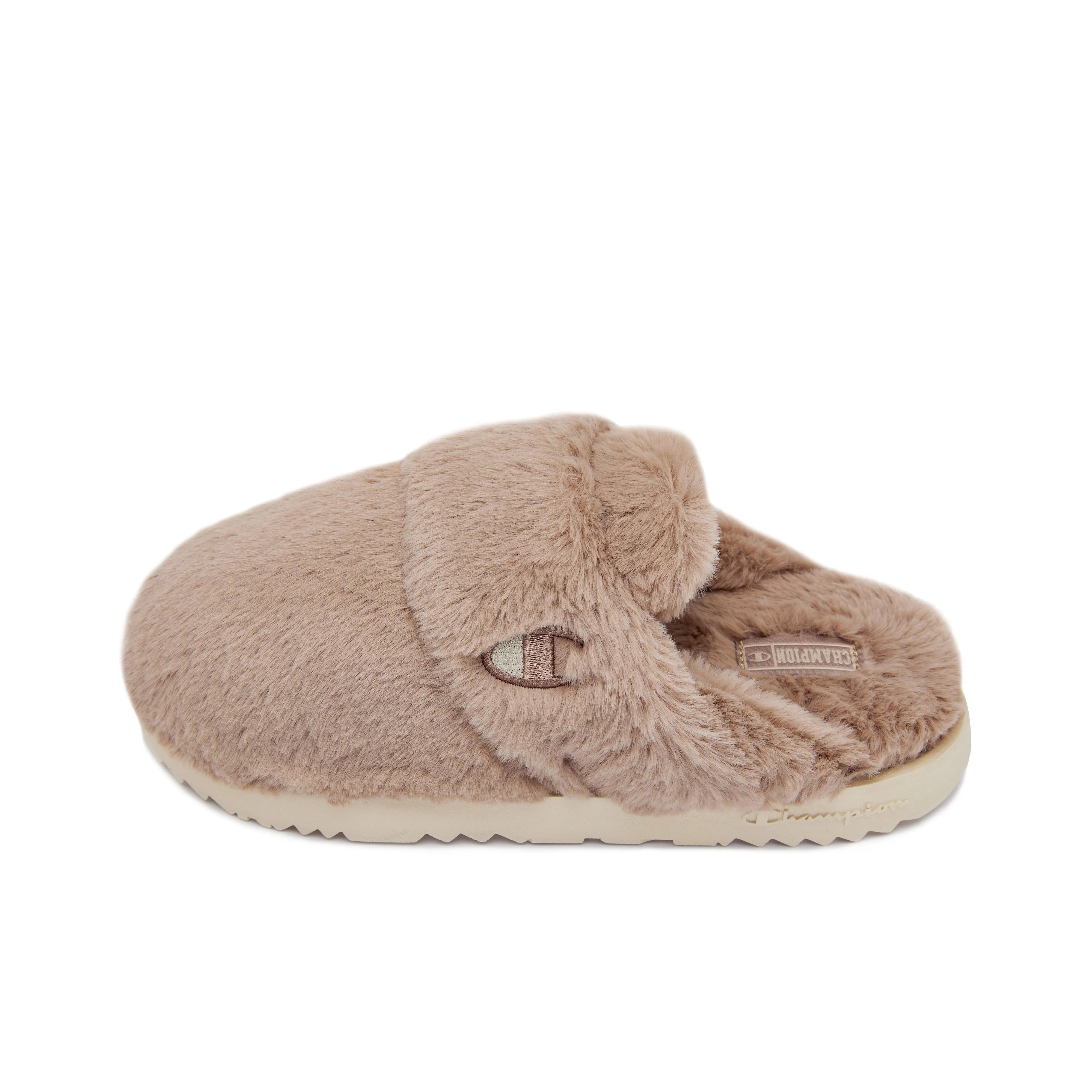 Champion Fuzzy Wrap toe Slippers Women's Brown