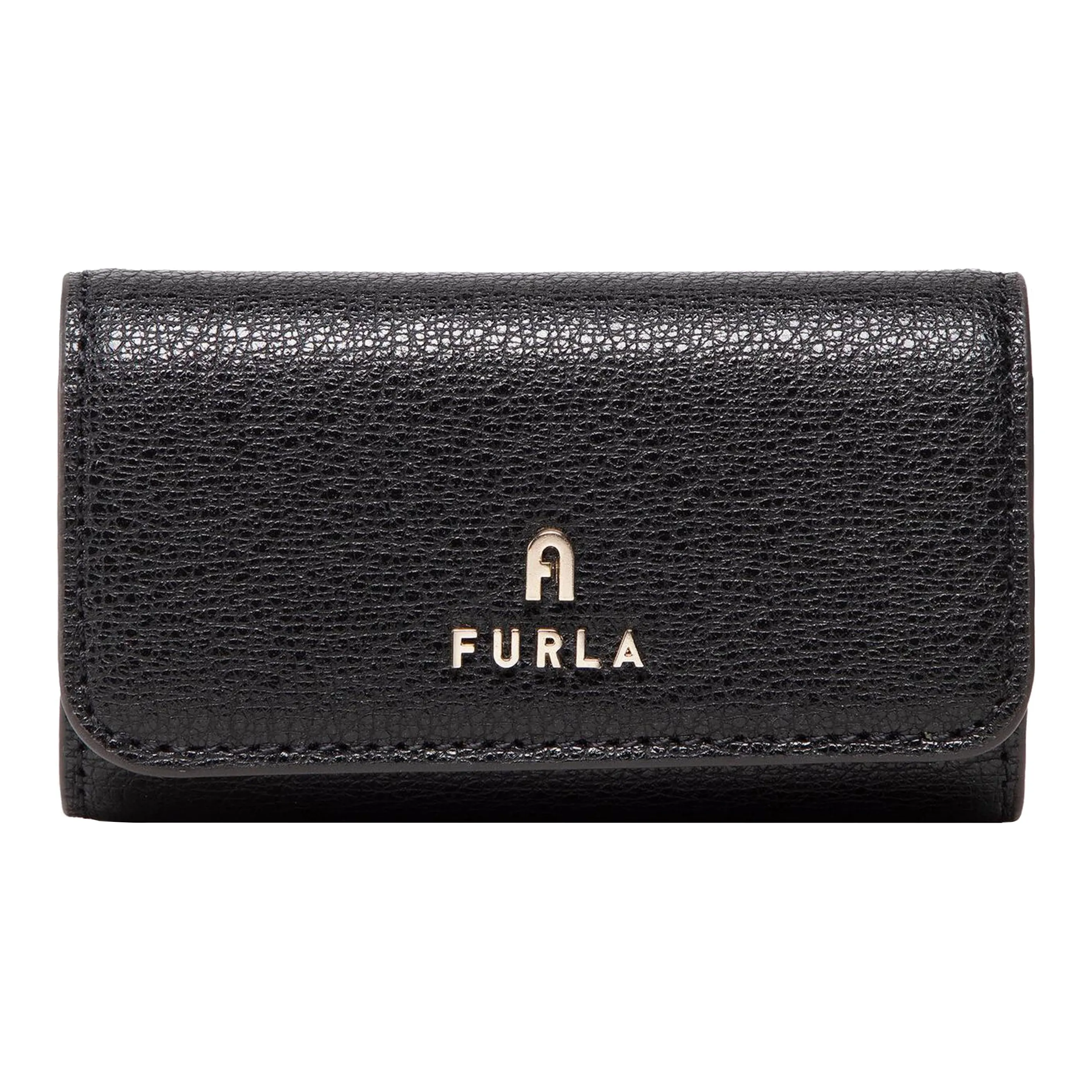 Furla GRAIN LEATHER Кошелек Key Pouch Женские Черный