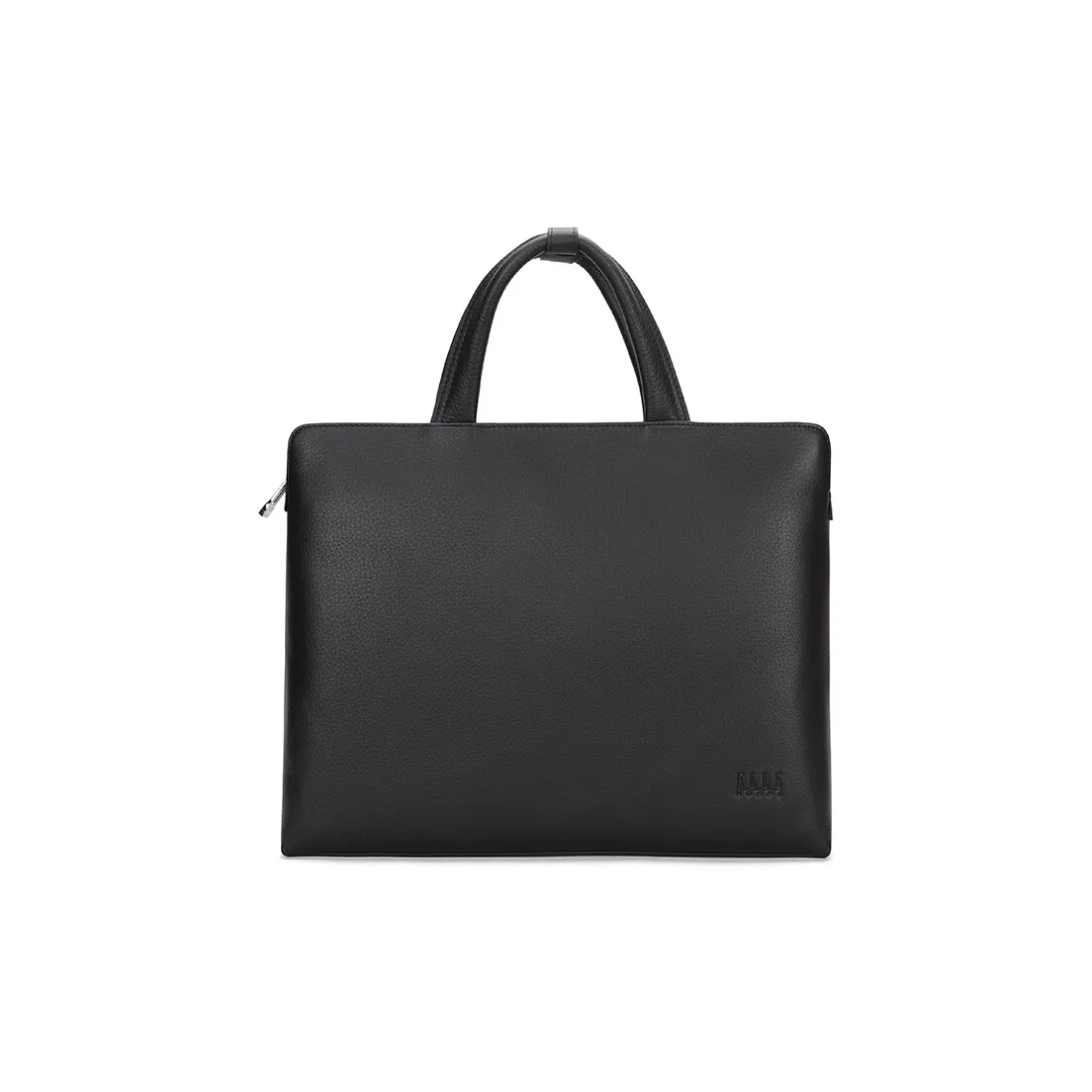 ELLE HOMME Top Grain Cow Leather Laptop Bag Briefcase Handbag Regular Men's Black