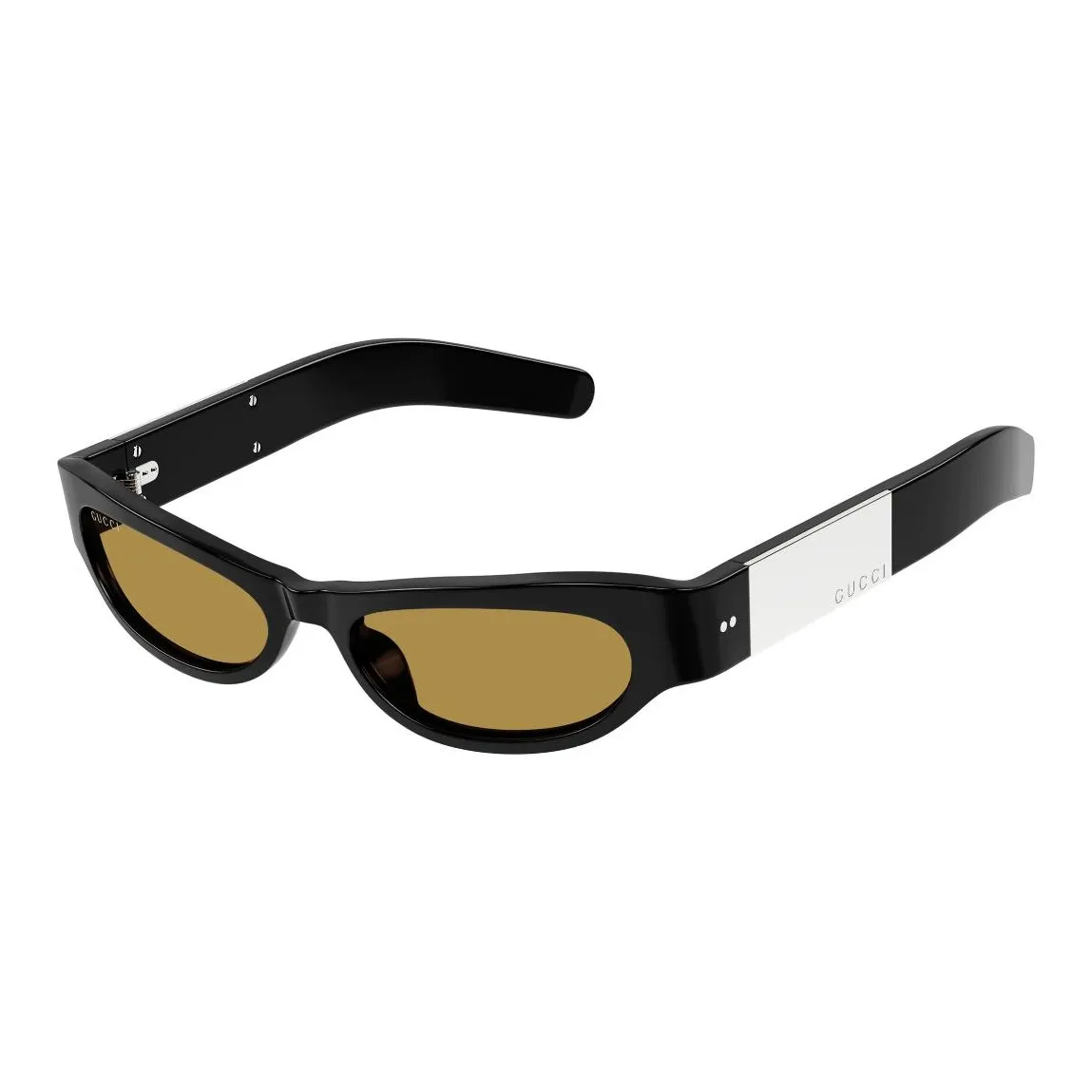 GUCCI Ацетат Кошачий глаз Солнцезащитные очки Унисекс Черный