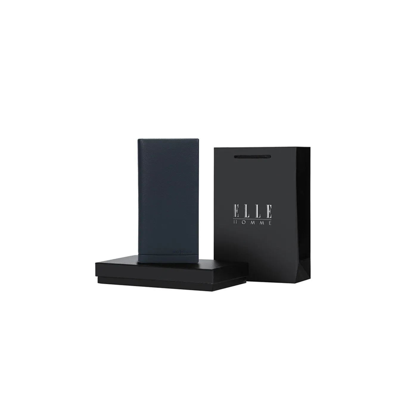 ELLE HOMME Бизнес-костюм из коровьей кожи кошелек обычный мужской однотонный