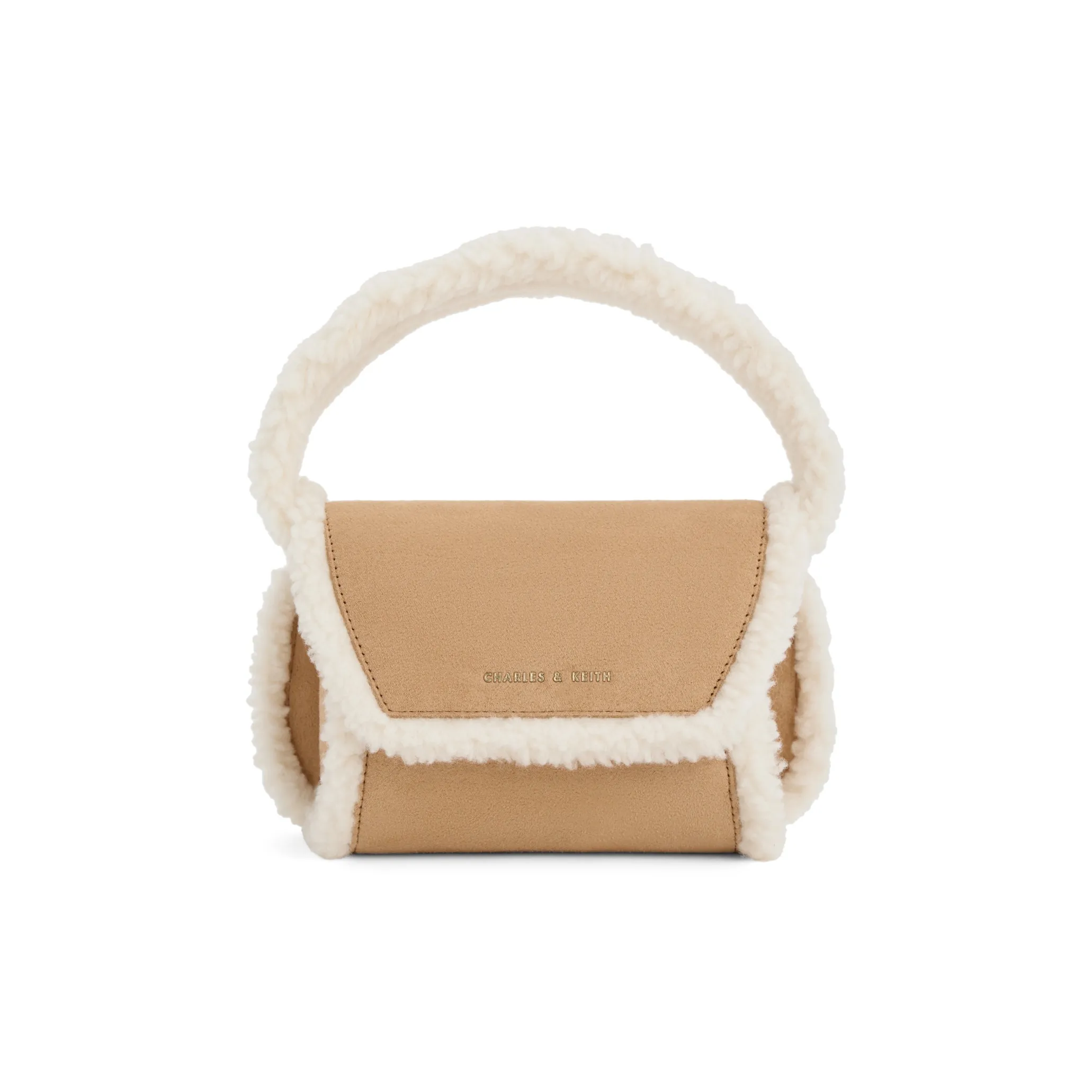 CHARLES KEITH Полиуретан Charles Keith Сумка через плечо Сумка Маленькая Женская CAMEL
