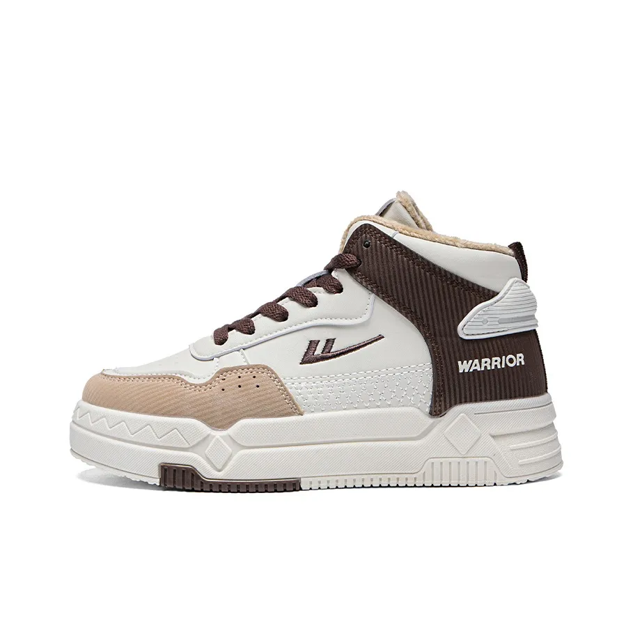 Warrior Тонкий хлопок флис с подкладкой термический устойчивый к истиранию легкий высокий топ скейтборд унисекс бежевый коричневый