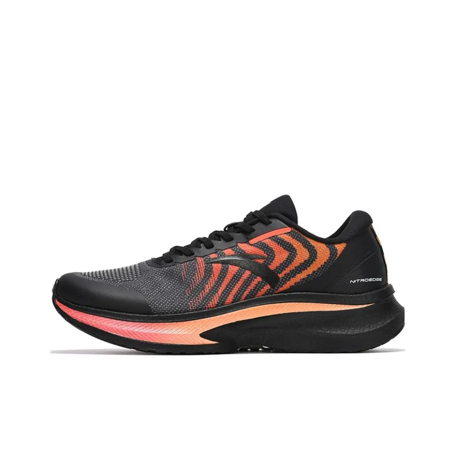 Anta Champion Running Shoes 2nd Generation Low-Top Running Shoes Men's Black Orange
