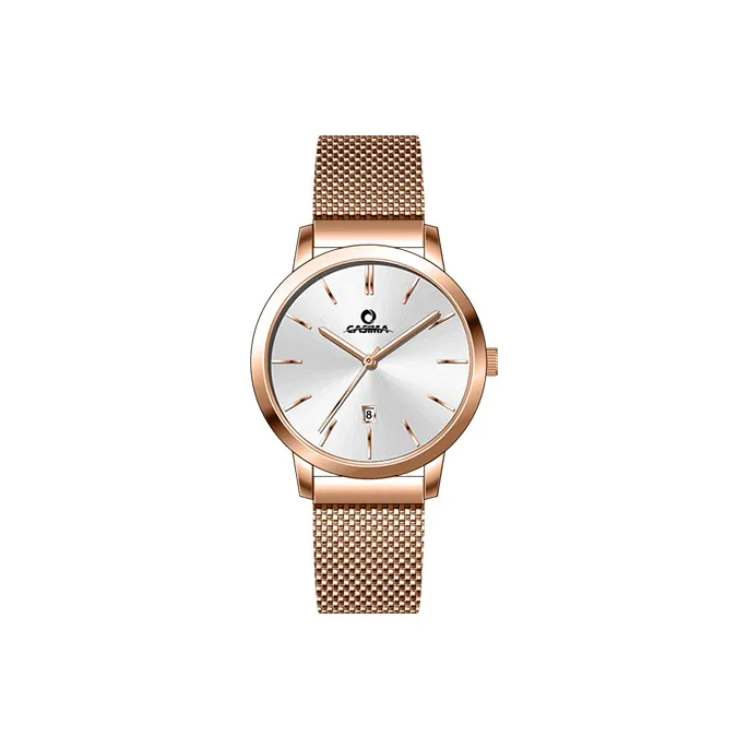 CASIMA Кварцевый механизм силиконовый ремешок унисекс белый циферблат