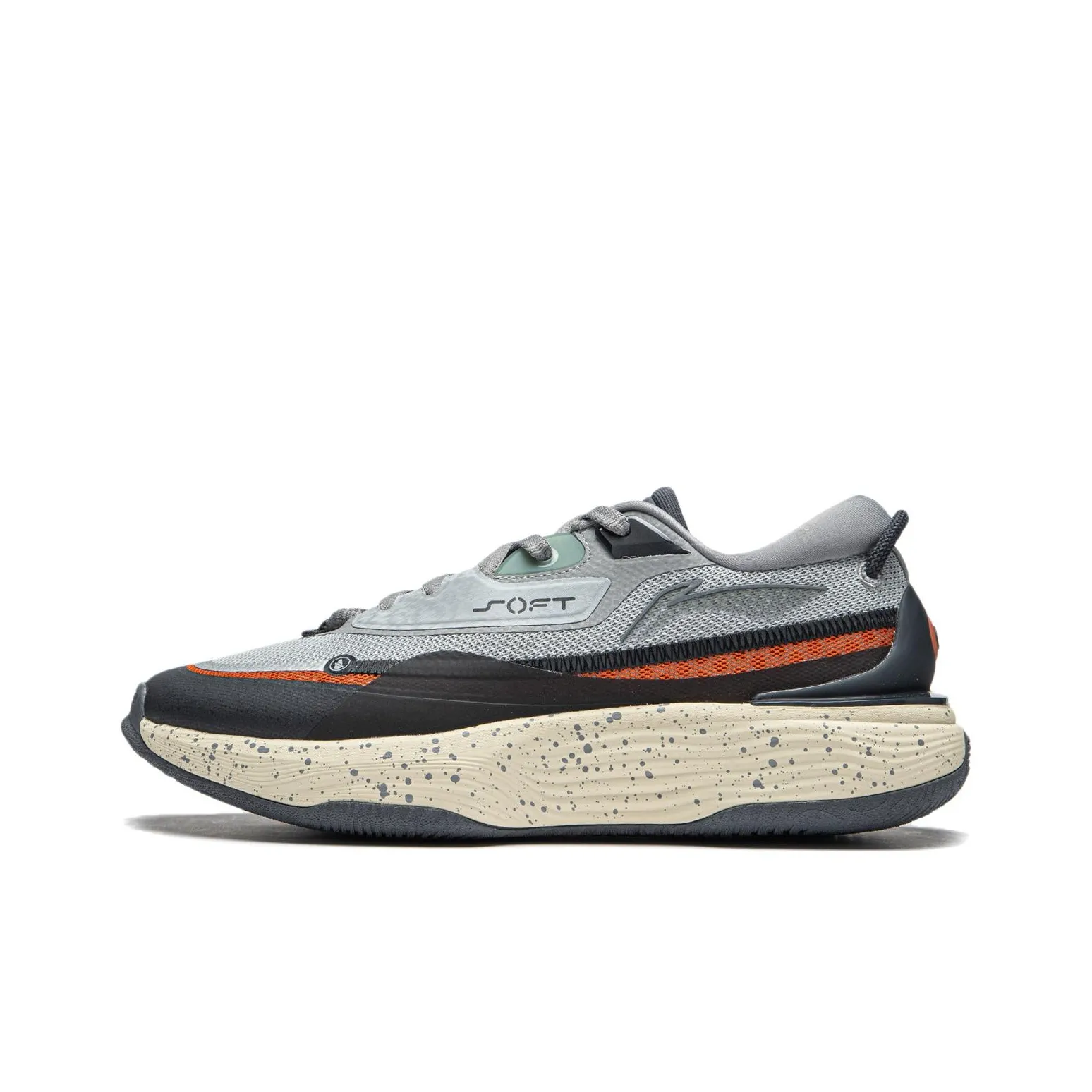 LINING Soft Warm Fleece Sneakers 'Grey Orange'