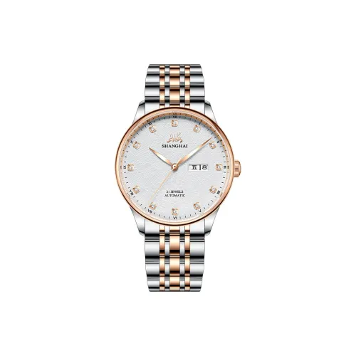 Шанхай Автоматический Механический Movement Мужские National Часы 41mm*41mm*12mm Белый