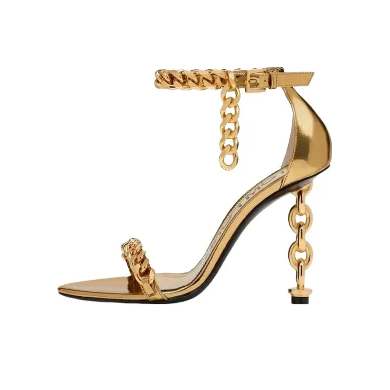 TOM FORD One Strap Sandals 10.5cm Women's Gold