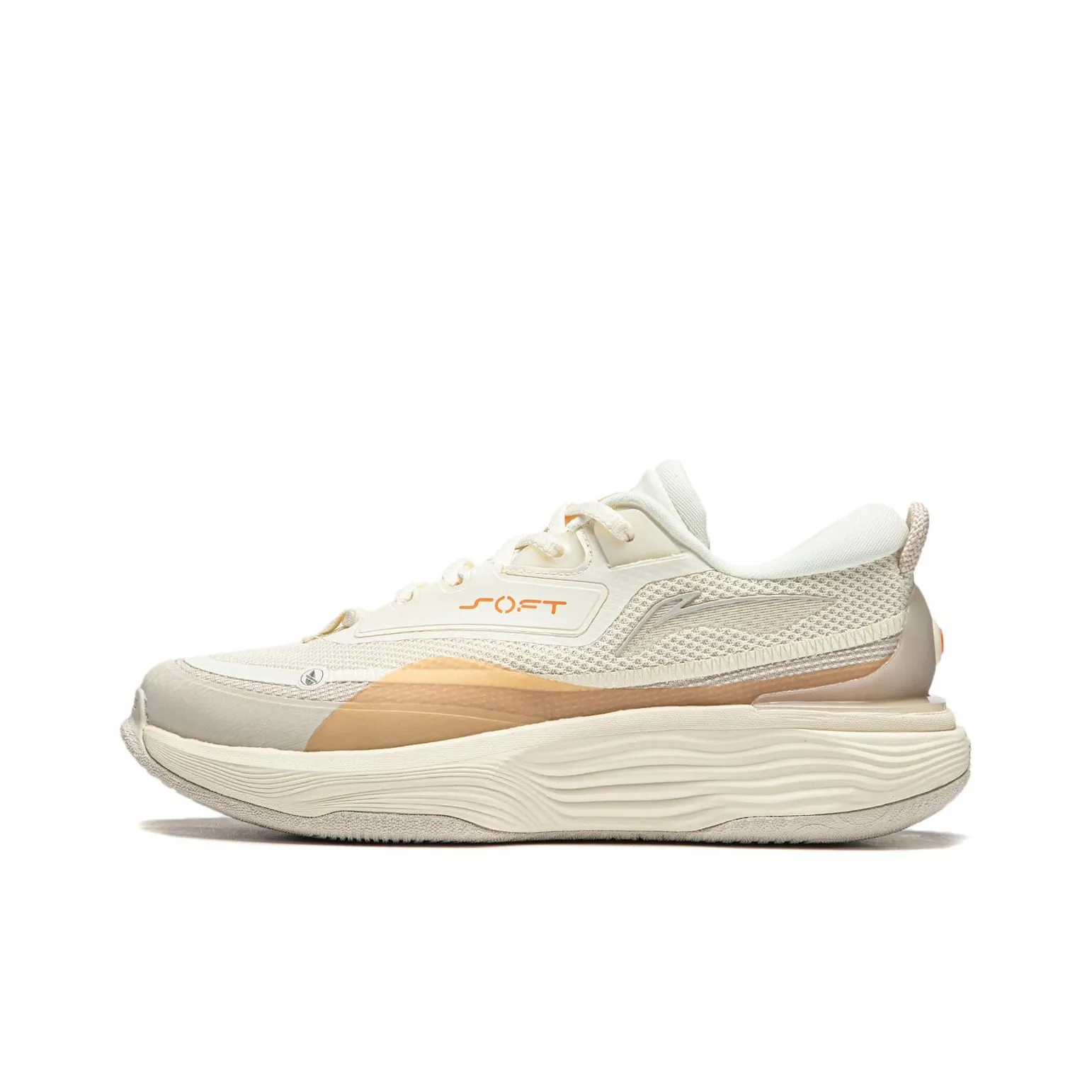 LiNing SOFT WARM Cushioning, Wear Resistant Low Top Casual Shoes Women's Vanilla White