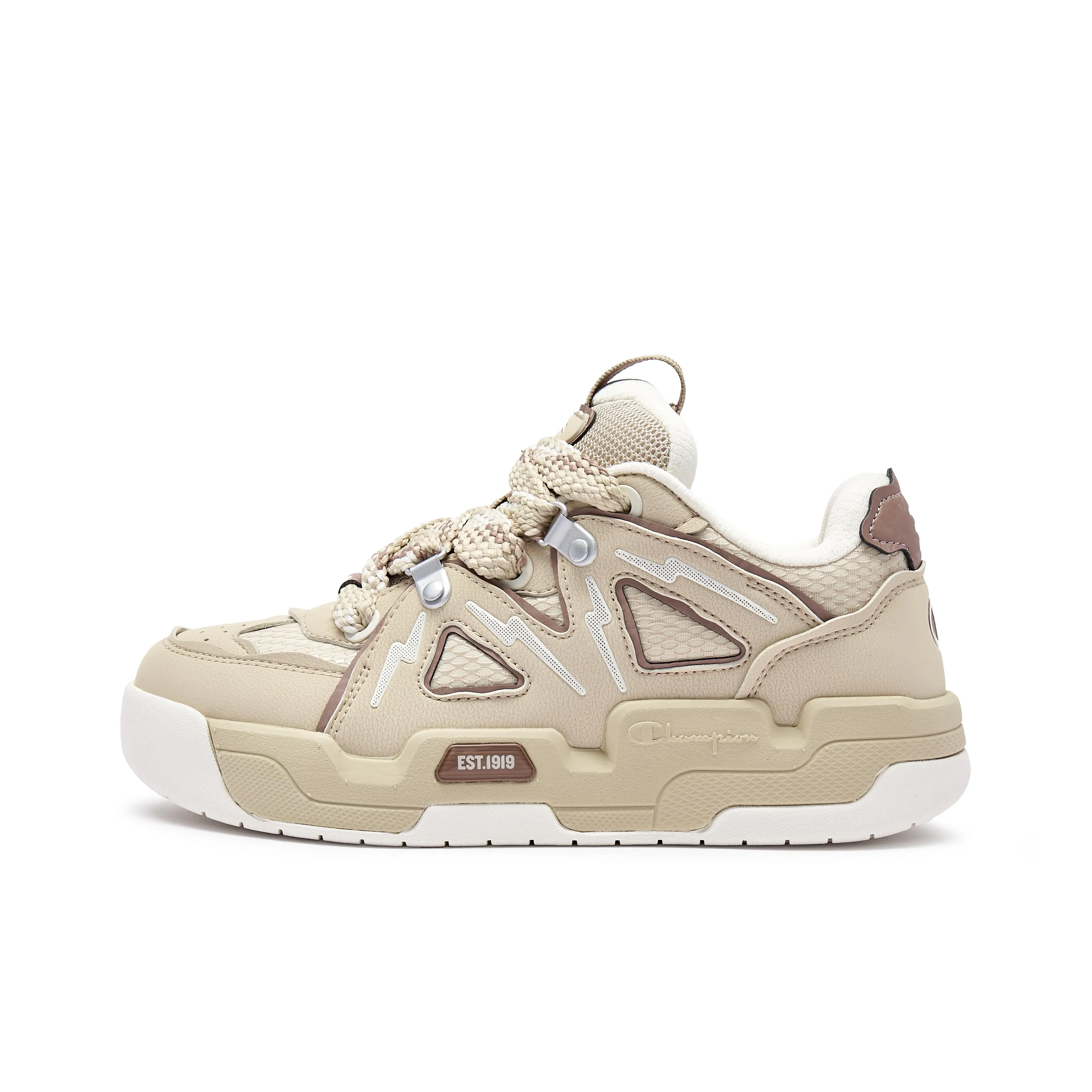 Champion Mix Skate V1 Low Top Skateboard Shoes Women's Beige