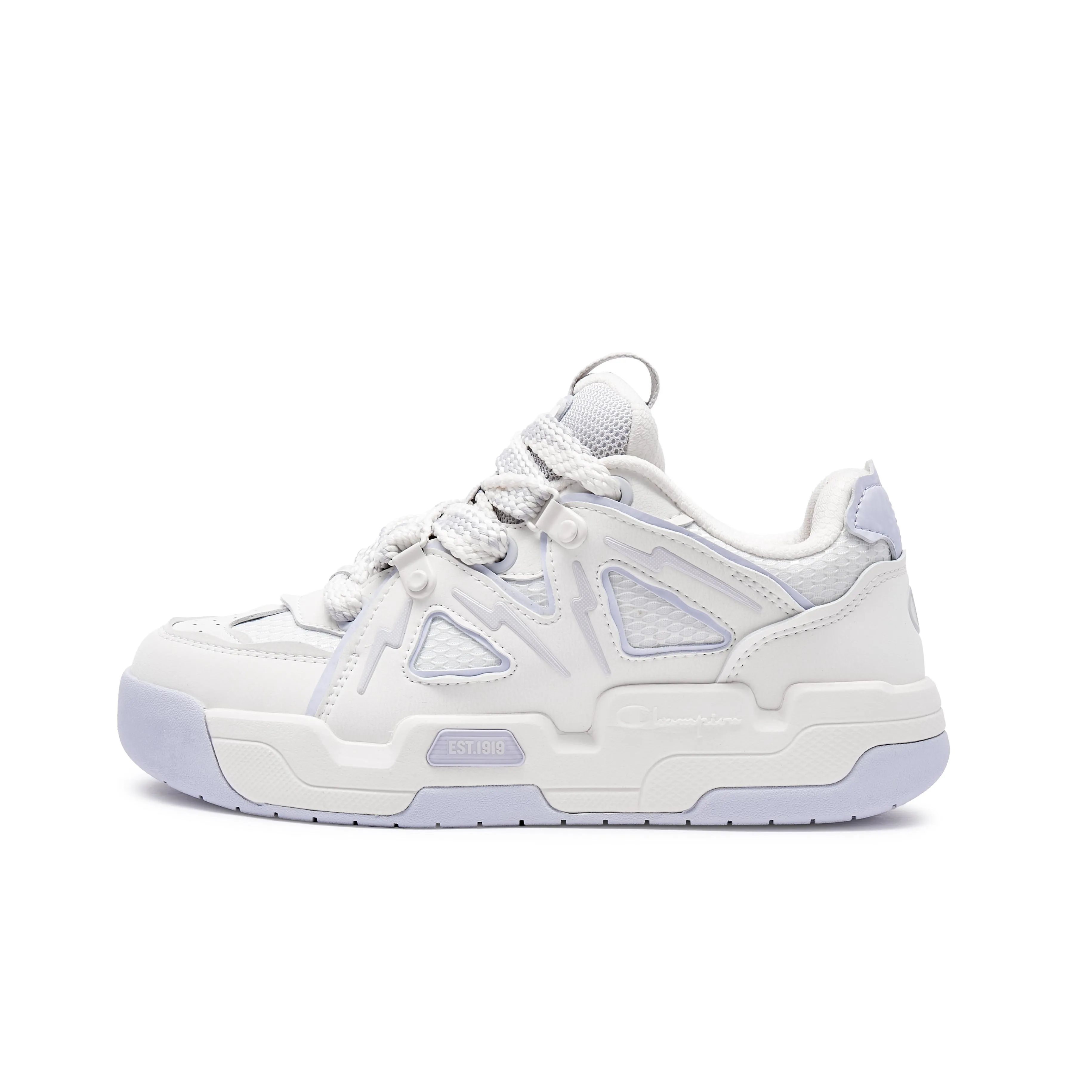 Champion Mix Skate V1 Low Top Skateboard Shoes Women's White Purple